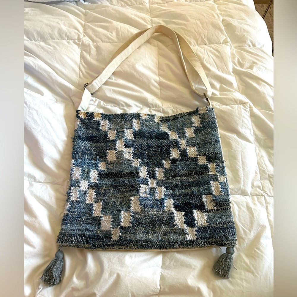 Lovestitch crossbody tote bag